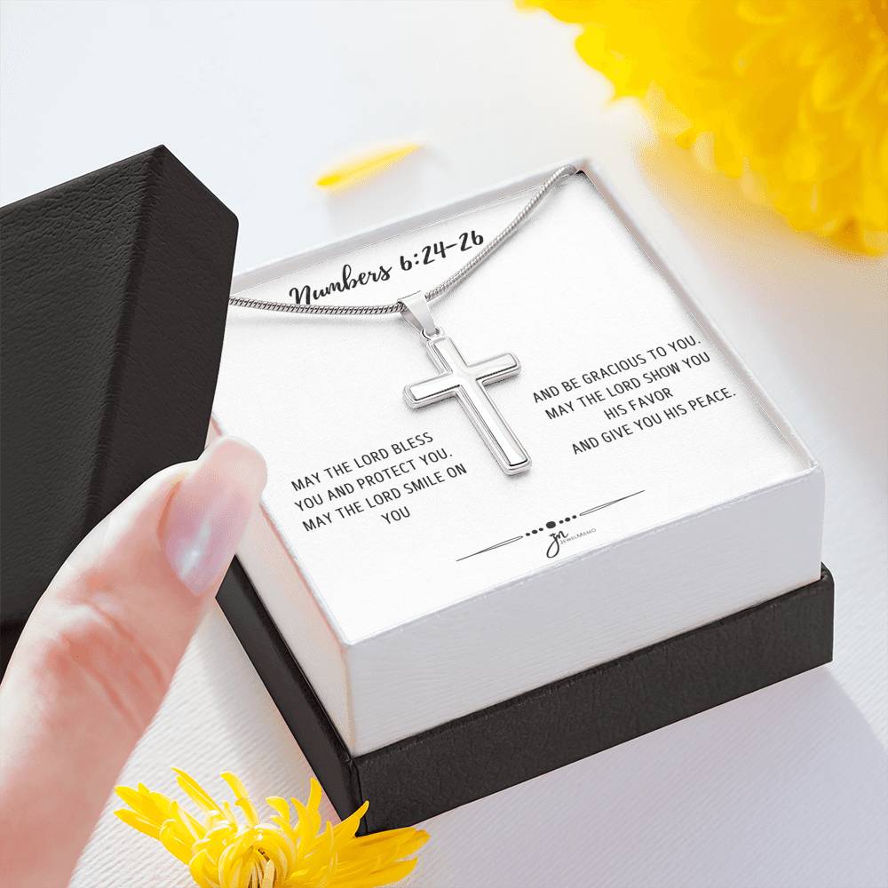 Cross Necklace - Bless You And Protect You