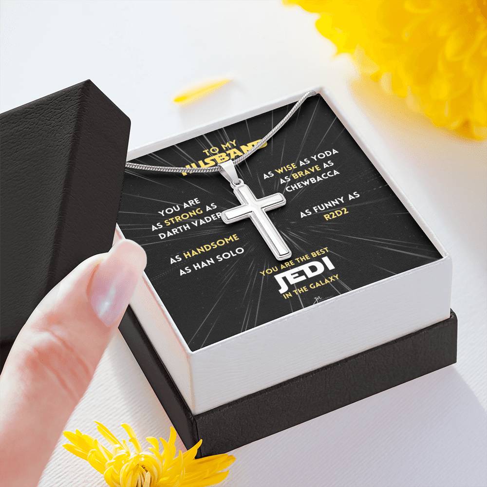 You Are The Best Jedi In The Galaxy Cross Necklace