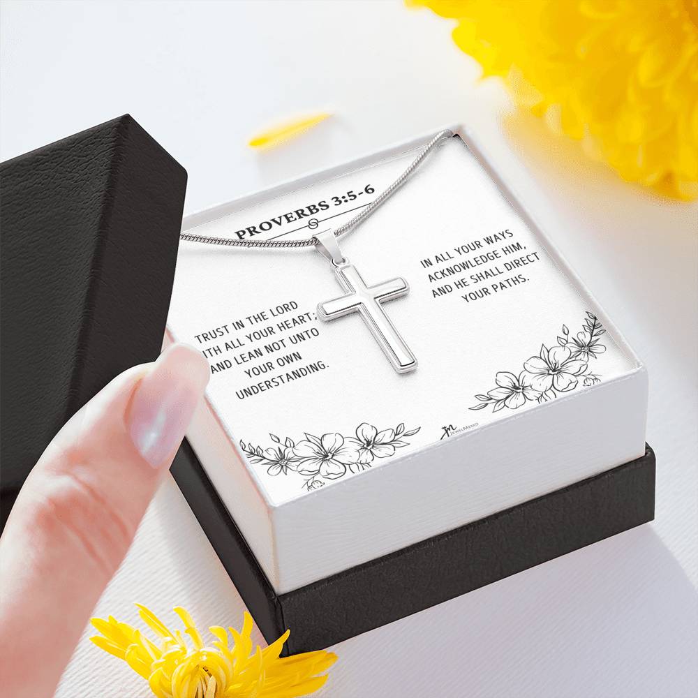 Cross Necklace - Trust In The Lord