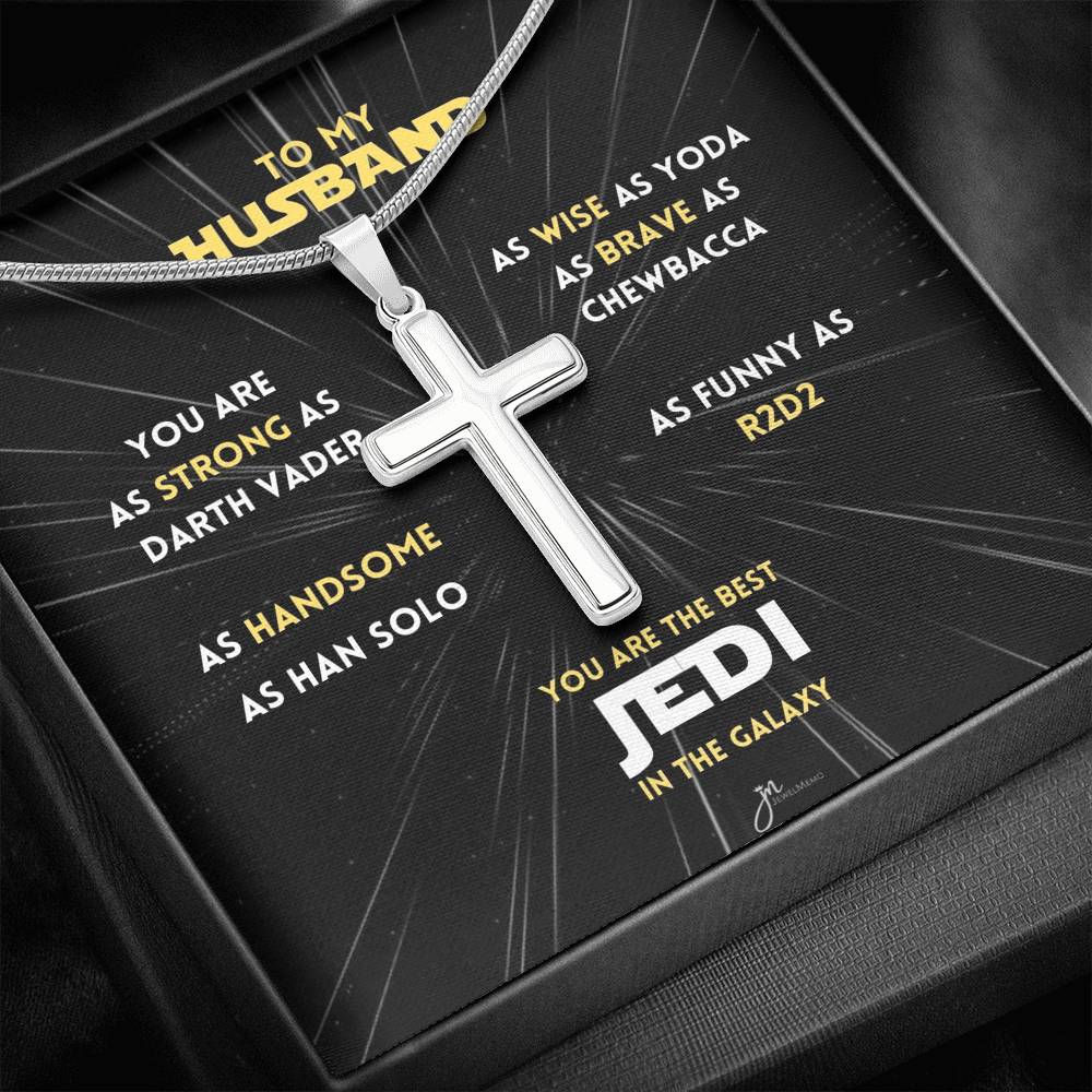 You Are The Best Jedi In The Galaxy Cross Necklace
