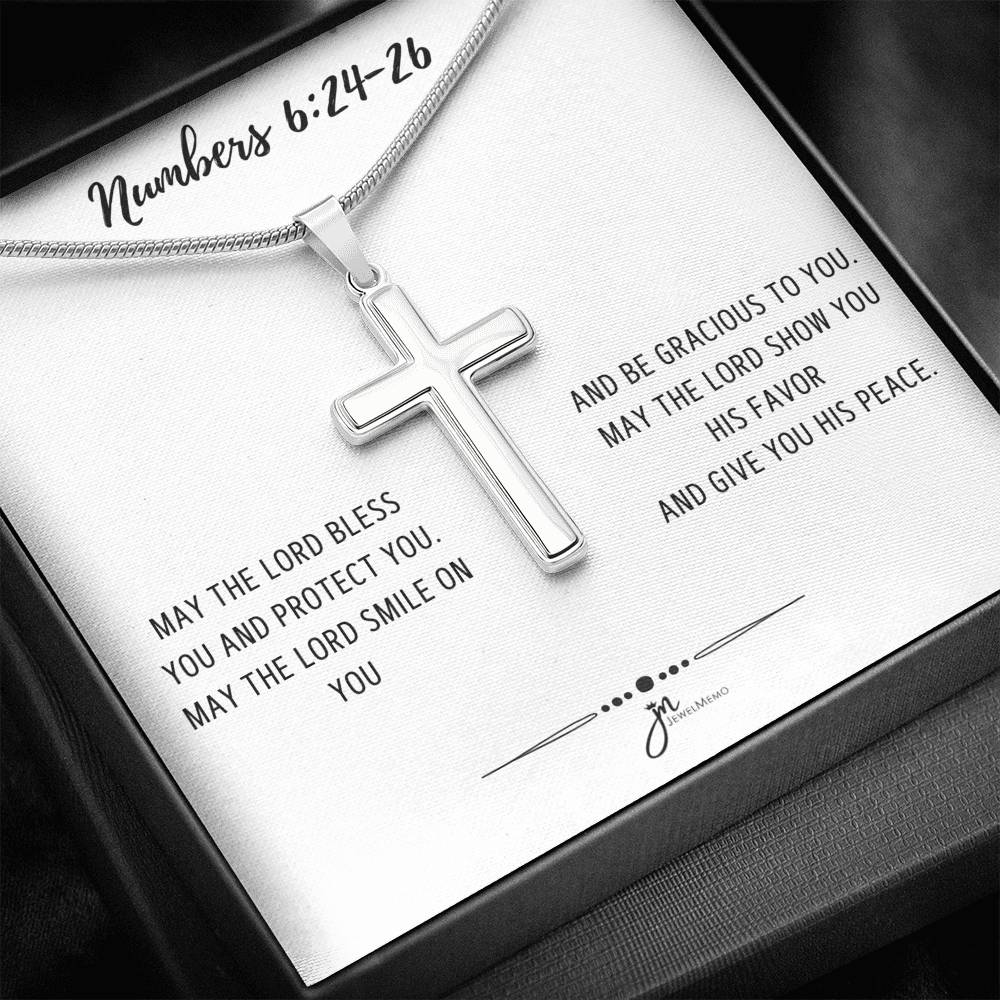 Cross Necklace - Bless You And Protect You