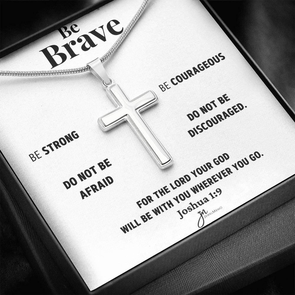 Cross Necklace - Be Brave