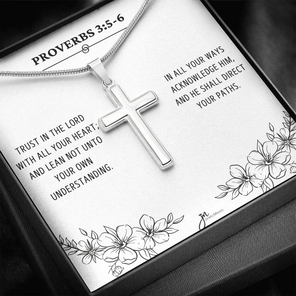 Cross Necklace - Trust In The Lord