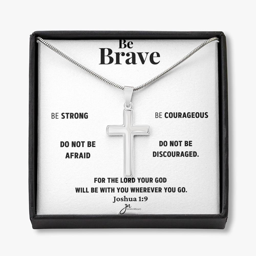 Cross Necklace - Be Brave