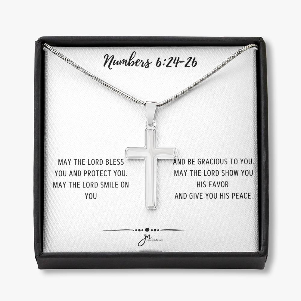 Cross Necklace - Bless You And Protect You