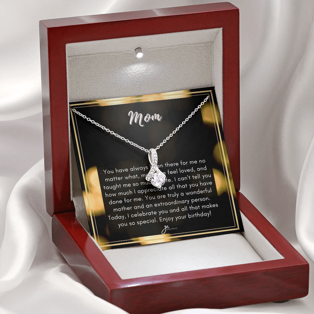 Alluring Beauty Birthday Necklace - A Wonderful Mother
