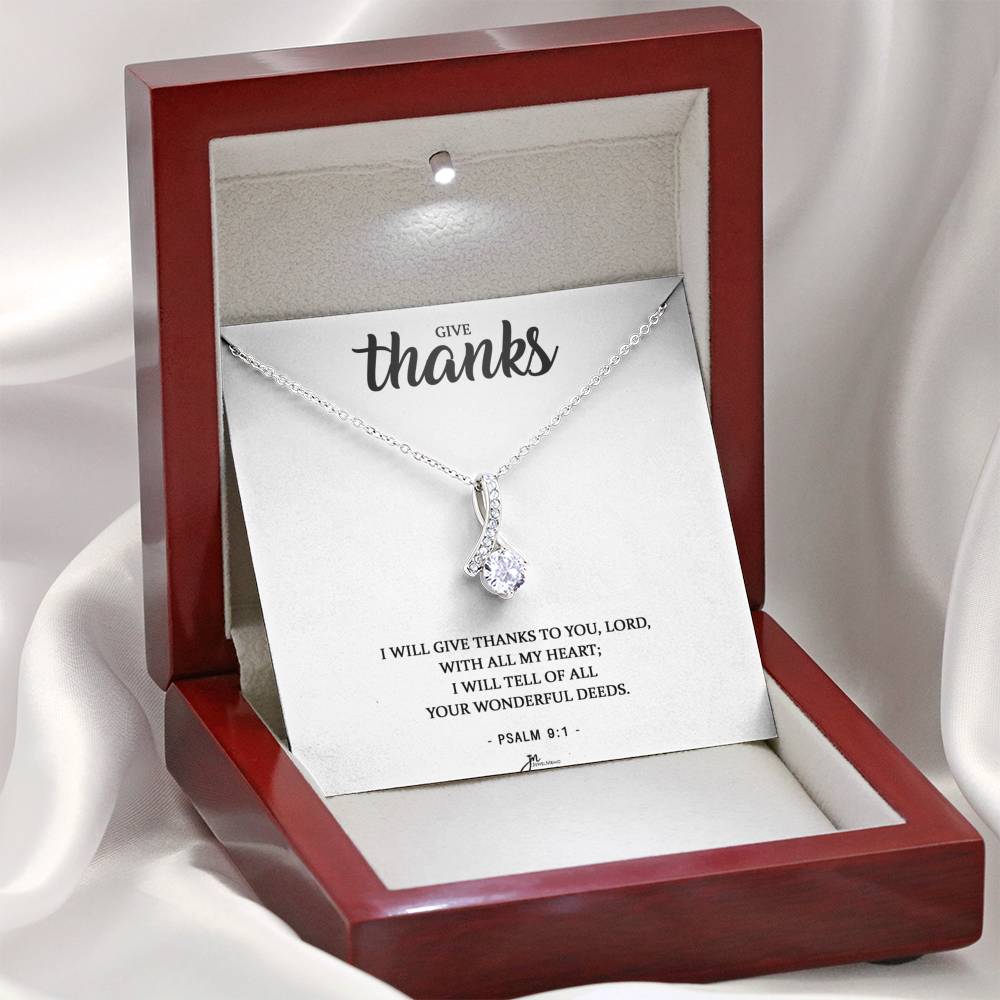 Cross Necklace - Thanks