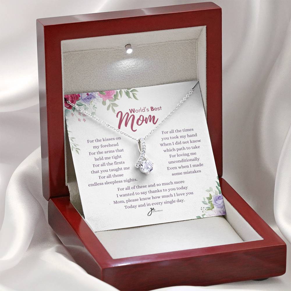 Mom Alluring Beauty Necklace - World's Best Mom
