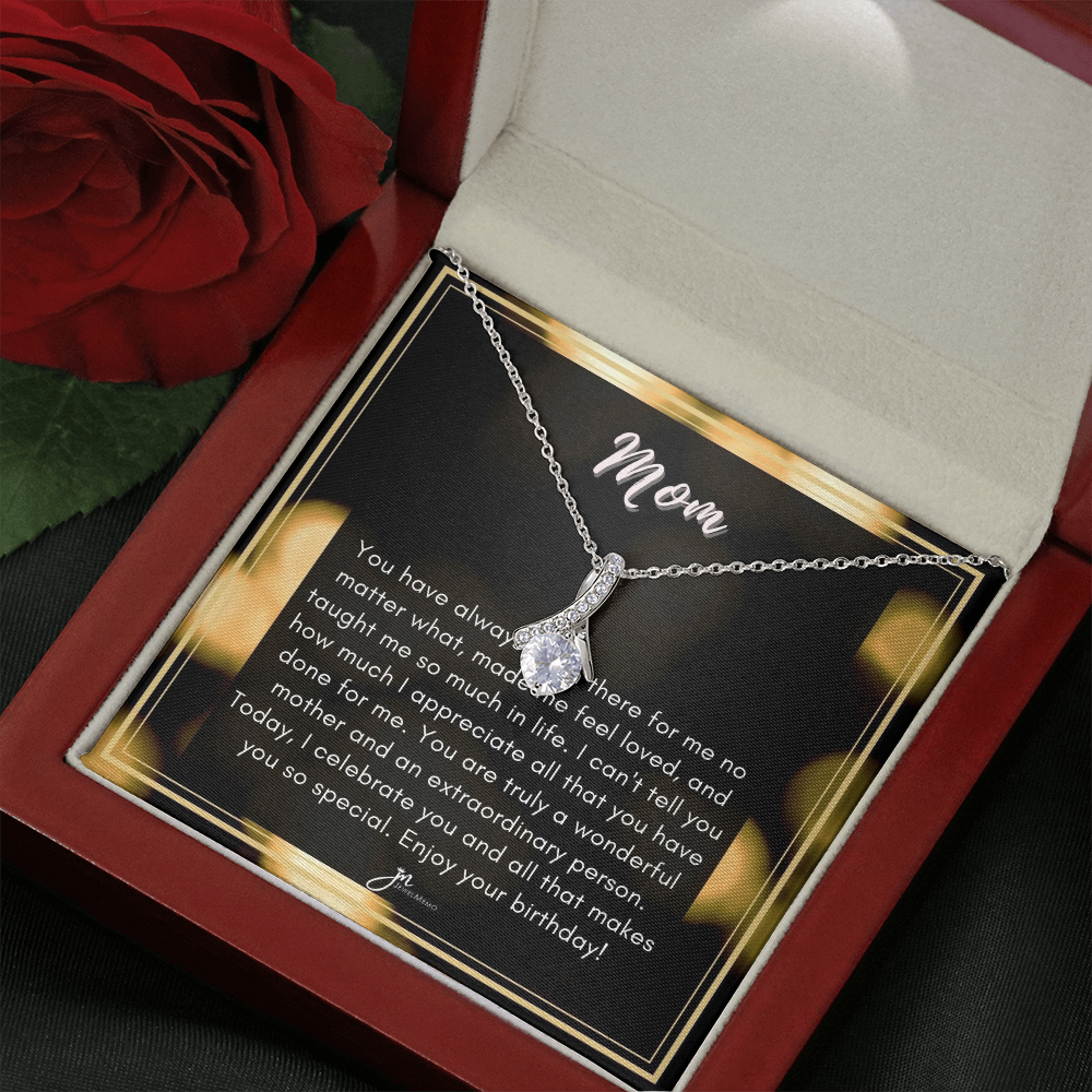 Alluring Beauty Birthday Necklace - A Wonderful Mother
