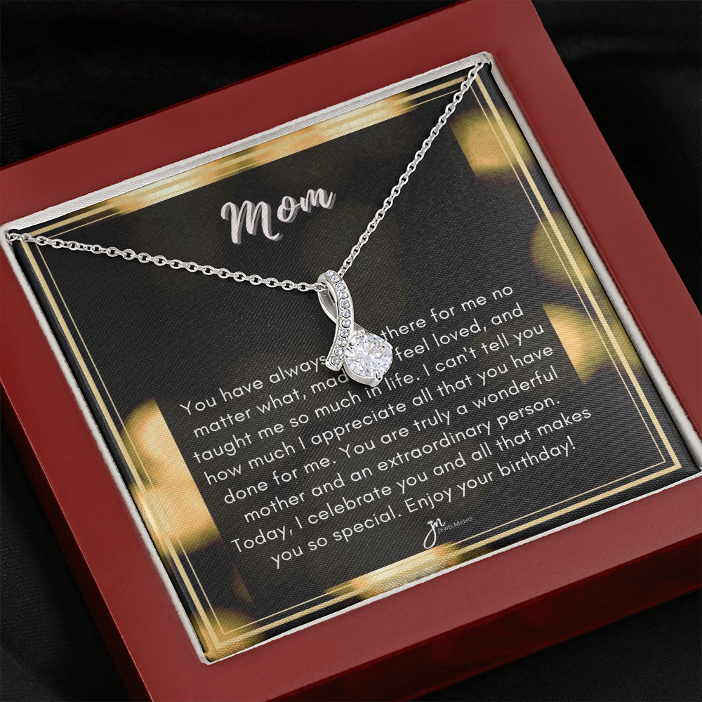 Alluring Beauty Birthday Necklace - A Wonderful Mother