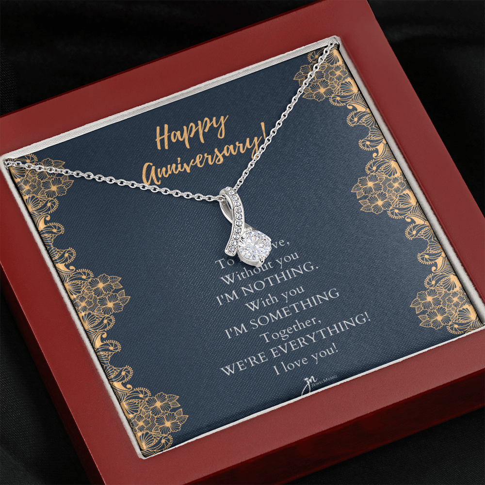 Alluring Beauty Anniversary Necklace - Together, We're Everything