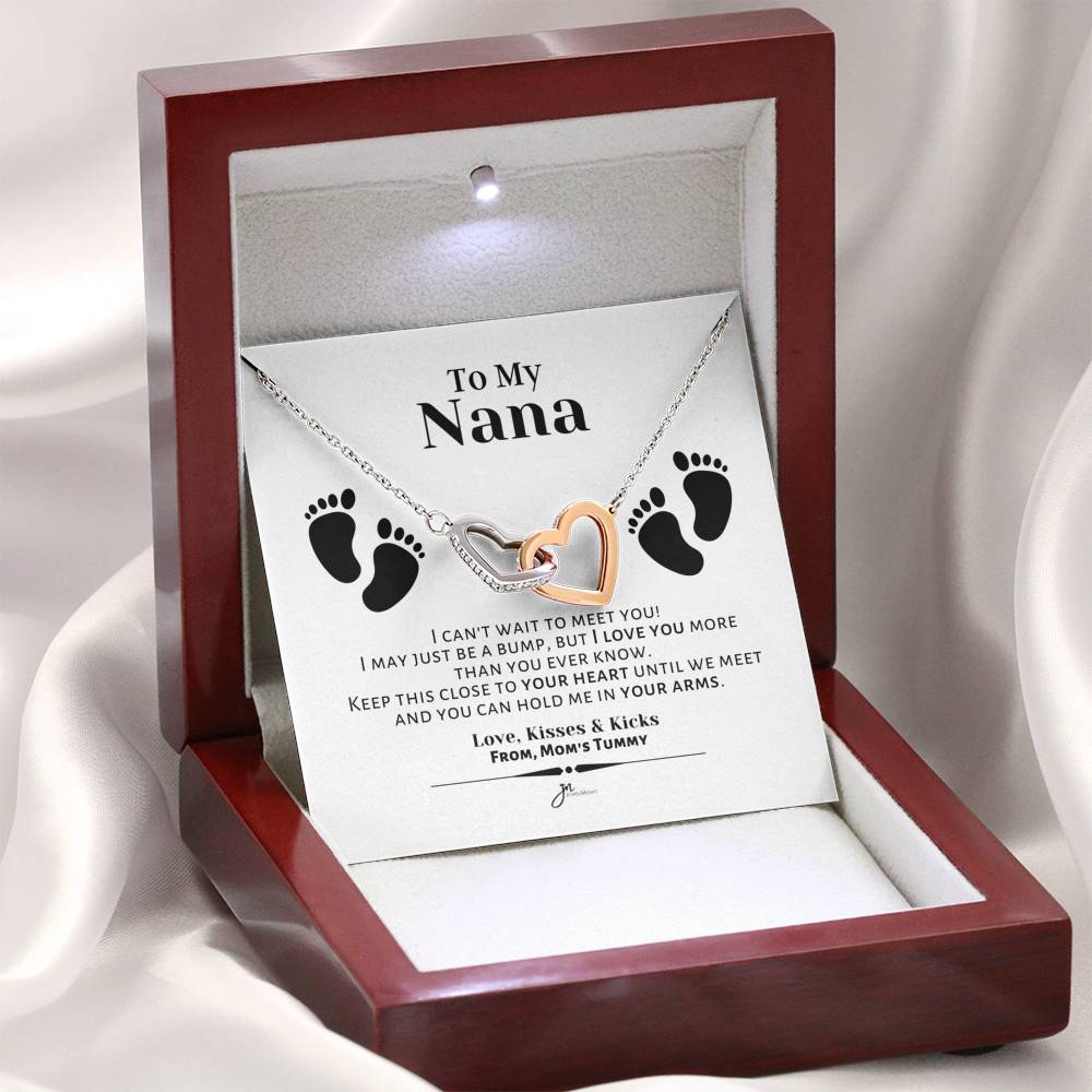 To My Nana Interlocking Hearts Necklace