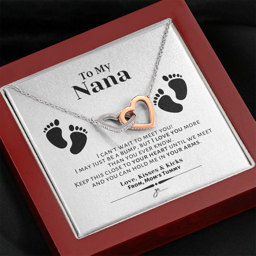 To My Nana Interlocking Hearts Necklace
