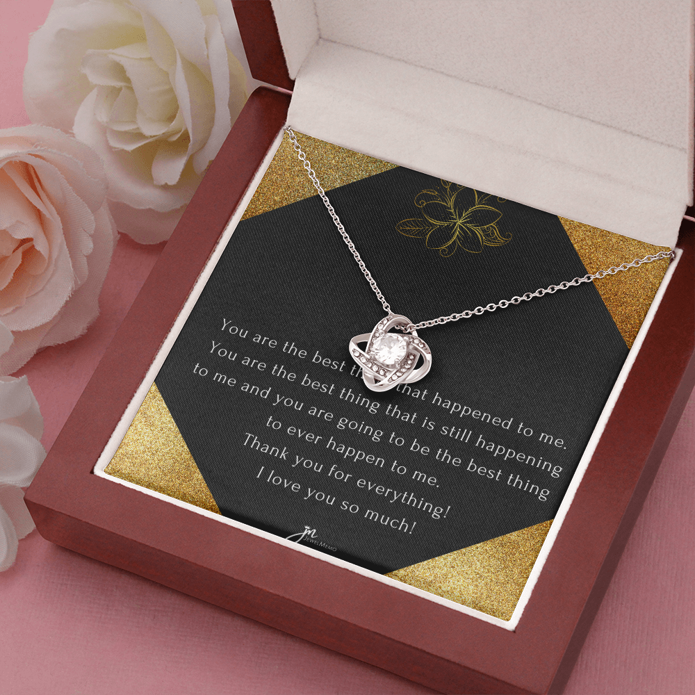 Love Knot Anniversary Necklace - Through Thick And Thin