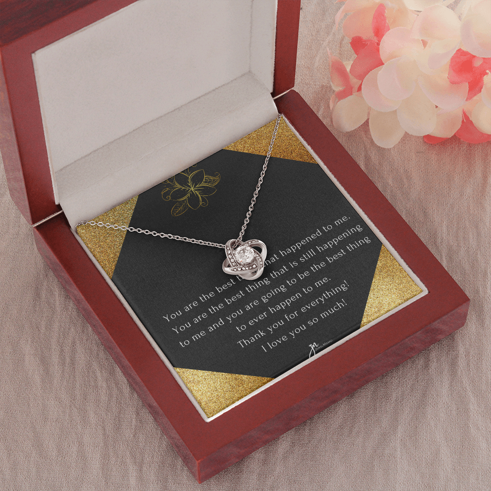 Love Knot Anniversary Necklace - Through Thick And Thin