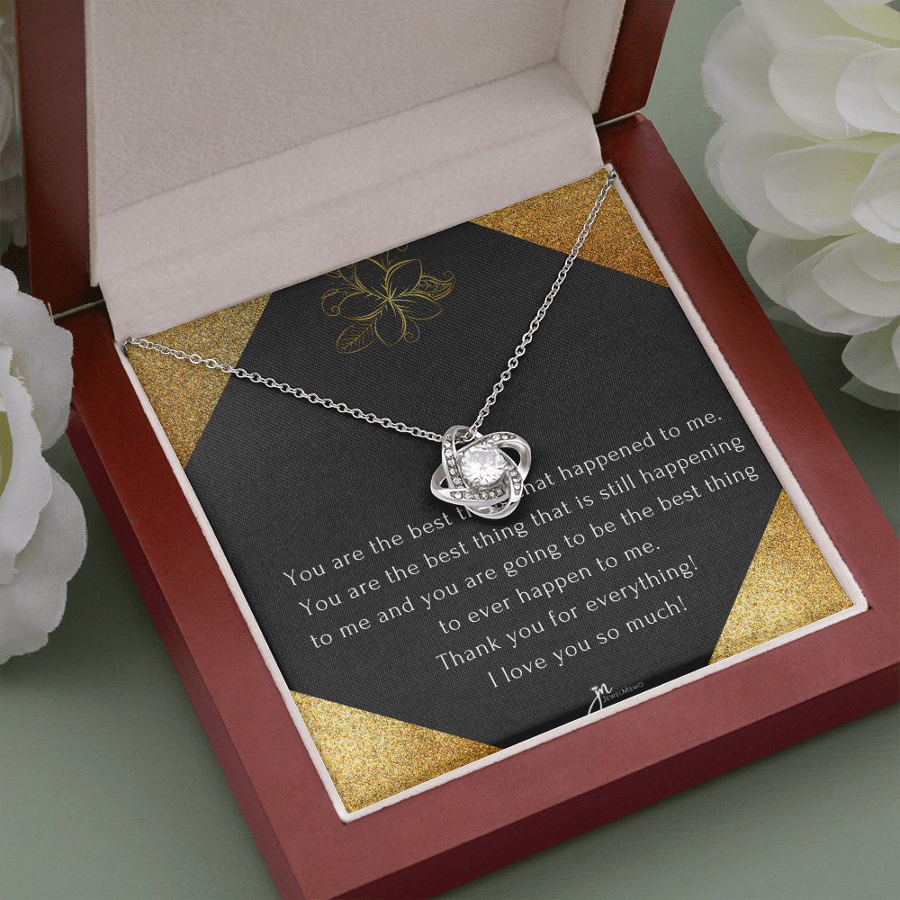 Love Knot Anniversary Necklace - Through Thick And Thin