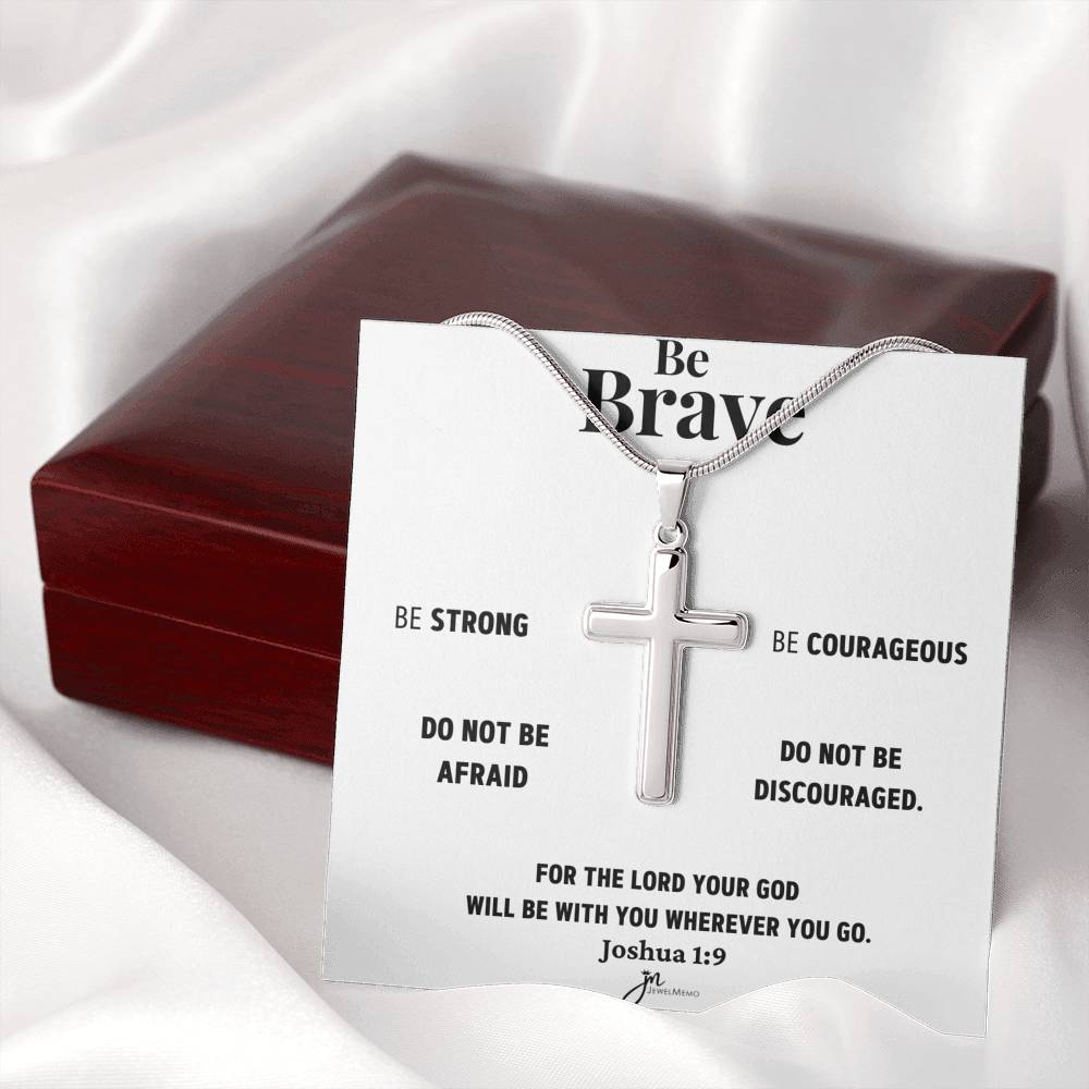 Cross Necklace - Be Brave