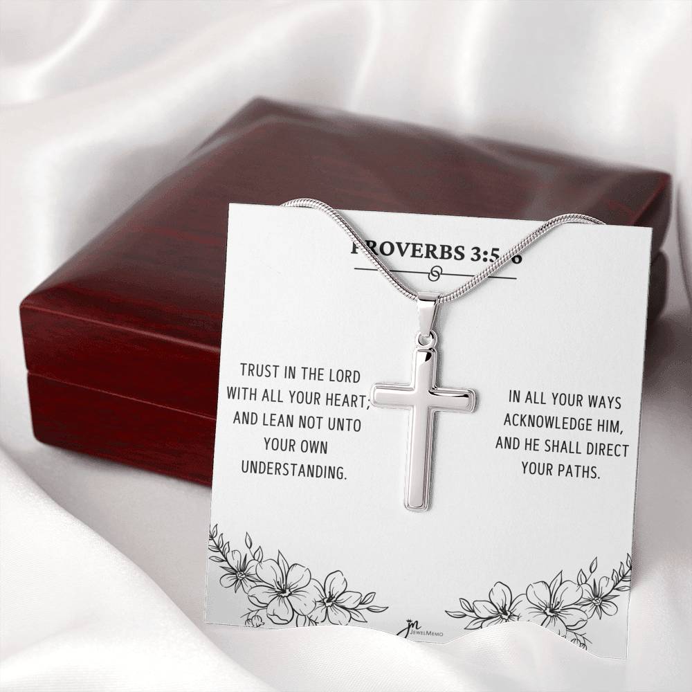Cross Necklace - Trust In The Lord