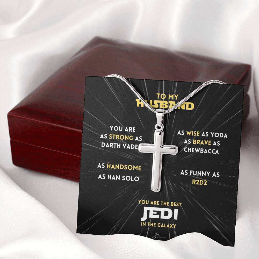You Are The Best Jedi In The Galaxy Cross Necklace