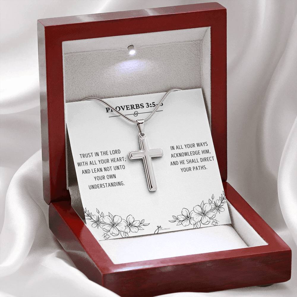 Cross Necklace - Trust In The Lord