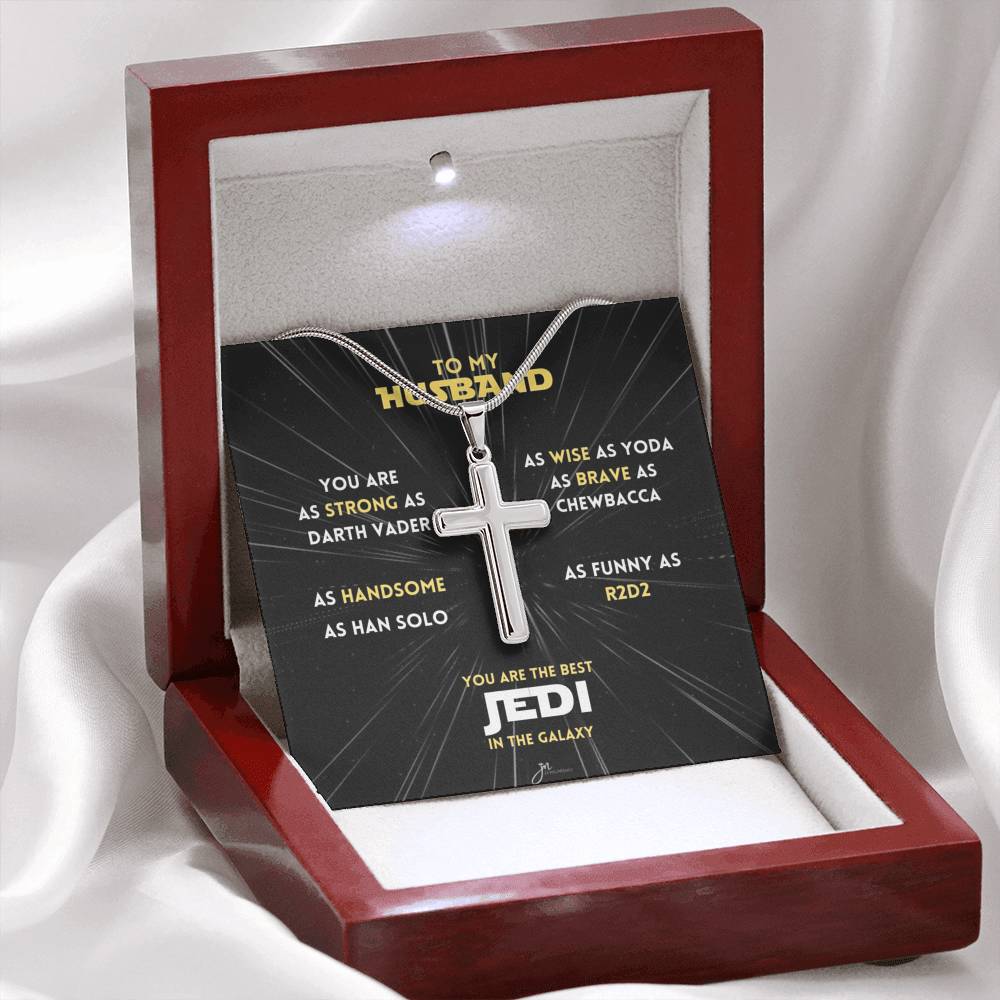 You Are The Best Jedi In The Galaxy Cross Necklace