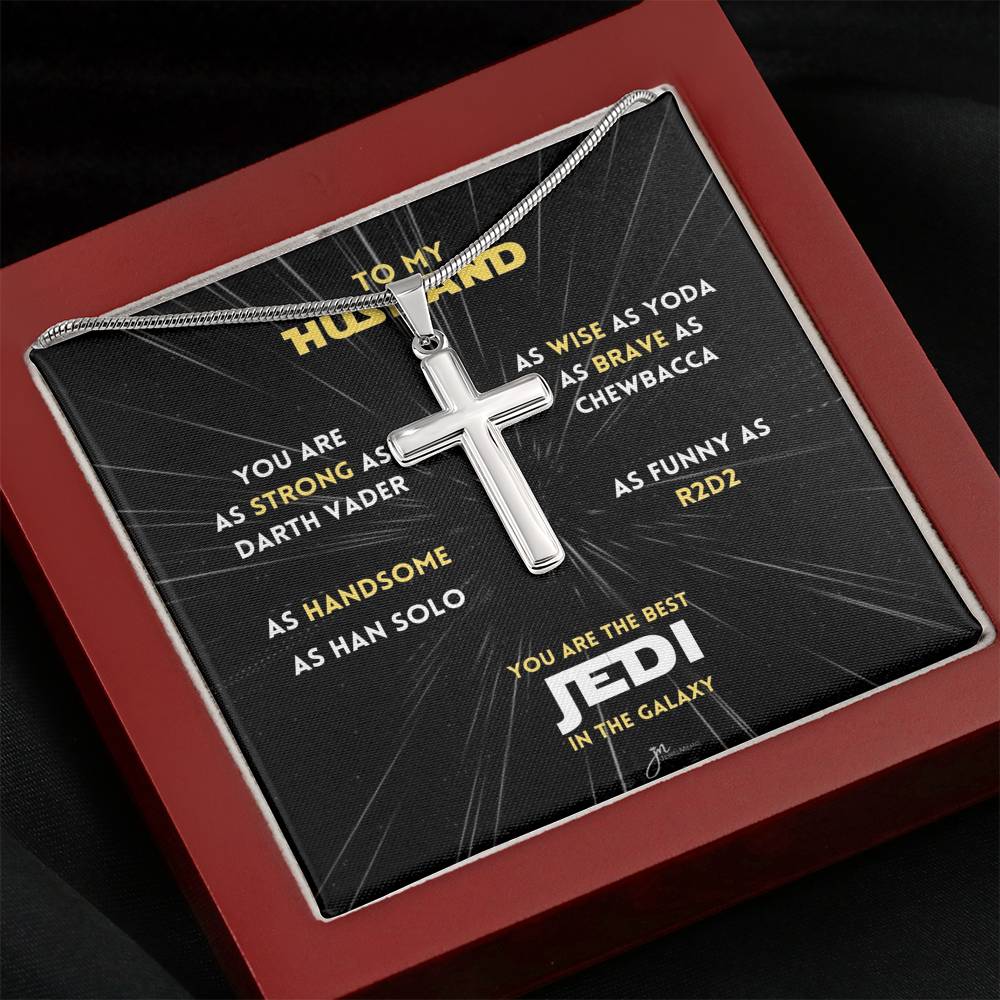 You Are The Best Jedi In The Galaxy Cross Necklace