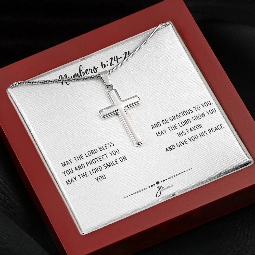 Cross Necklace - Bless You And Protect You