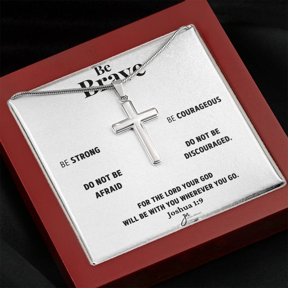 Cross Necklace - Be Brave