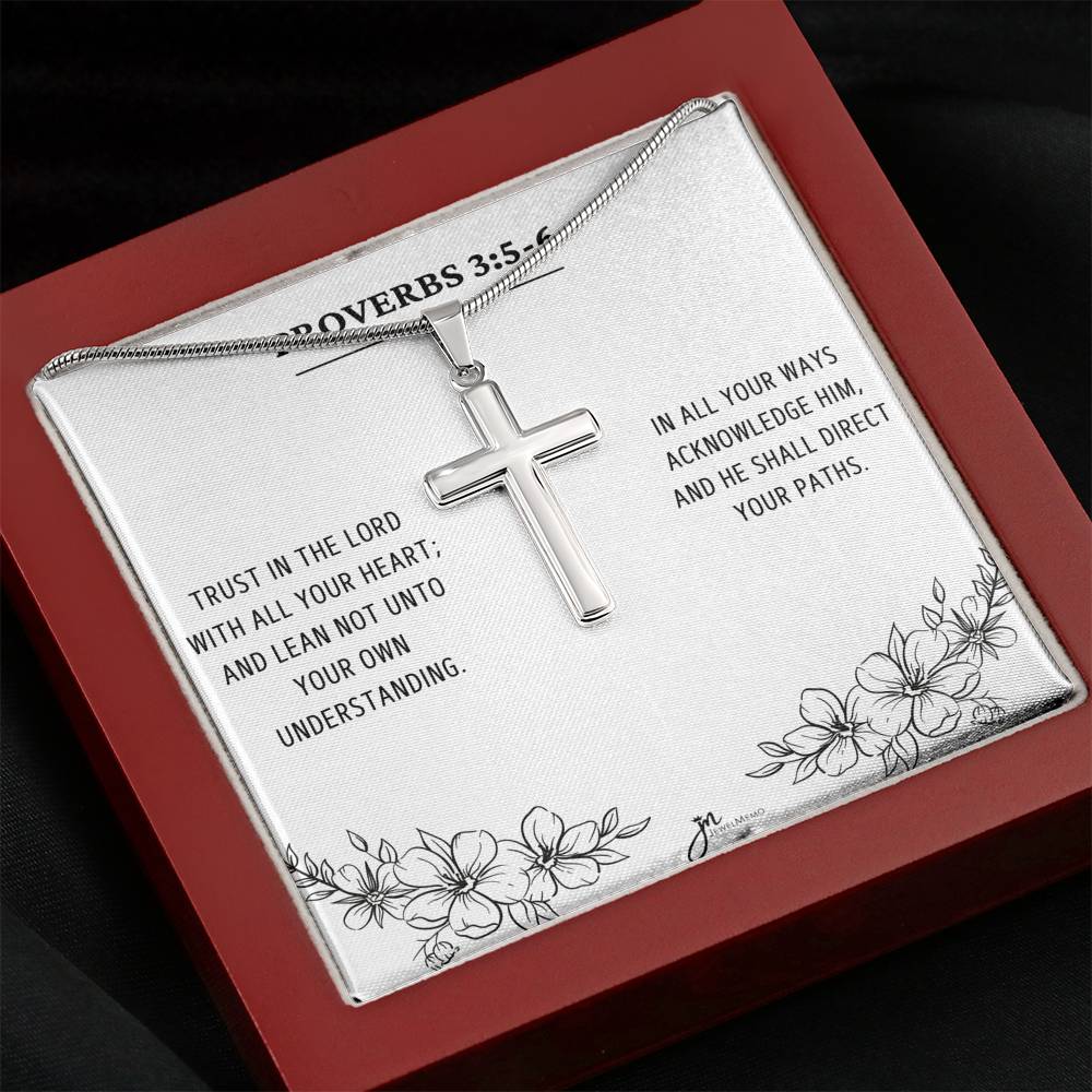 Cross Necklace - Trust In The Lord