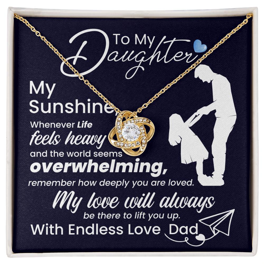 Will Always Be There Love Knot Necklace