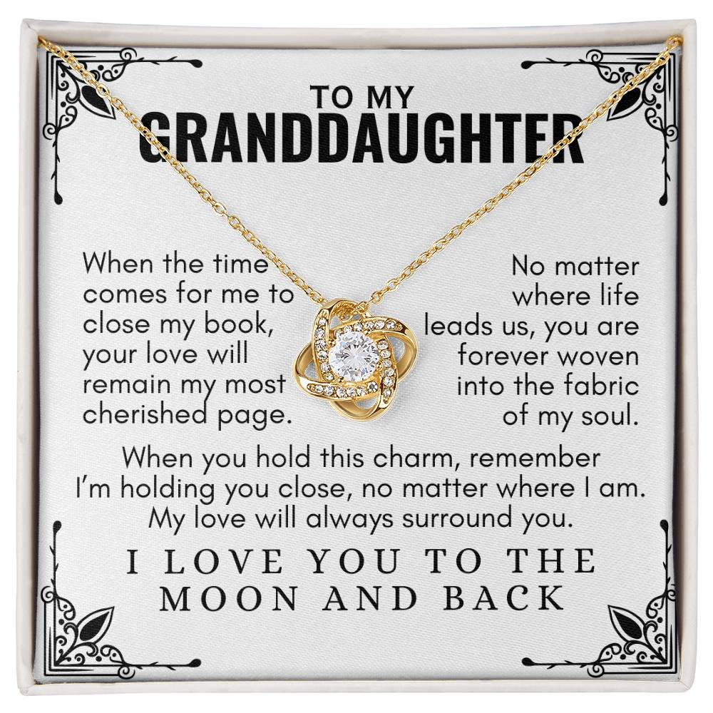 To My Granddaughter: Love Knot Necklace, A Reminder That My Love Always Surrounds You