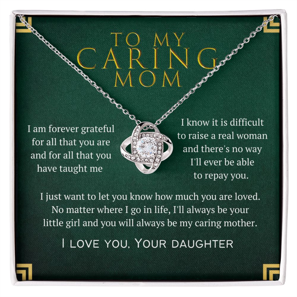 Caring Mother Love Knot Necklace