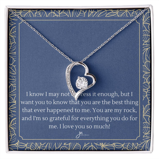 Your Are My Rock Forever Love Necklace