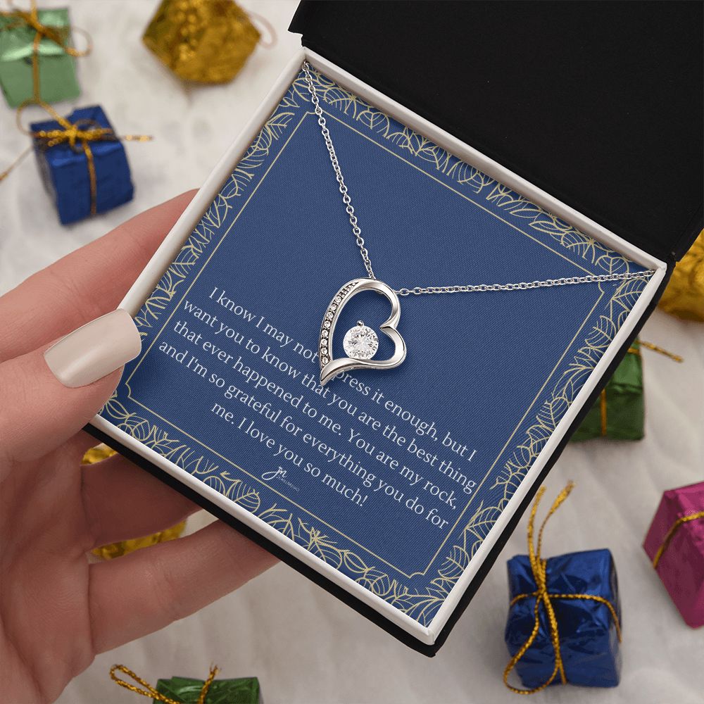 Your Are My Rock Forever Love Necklace