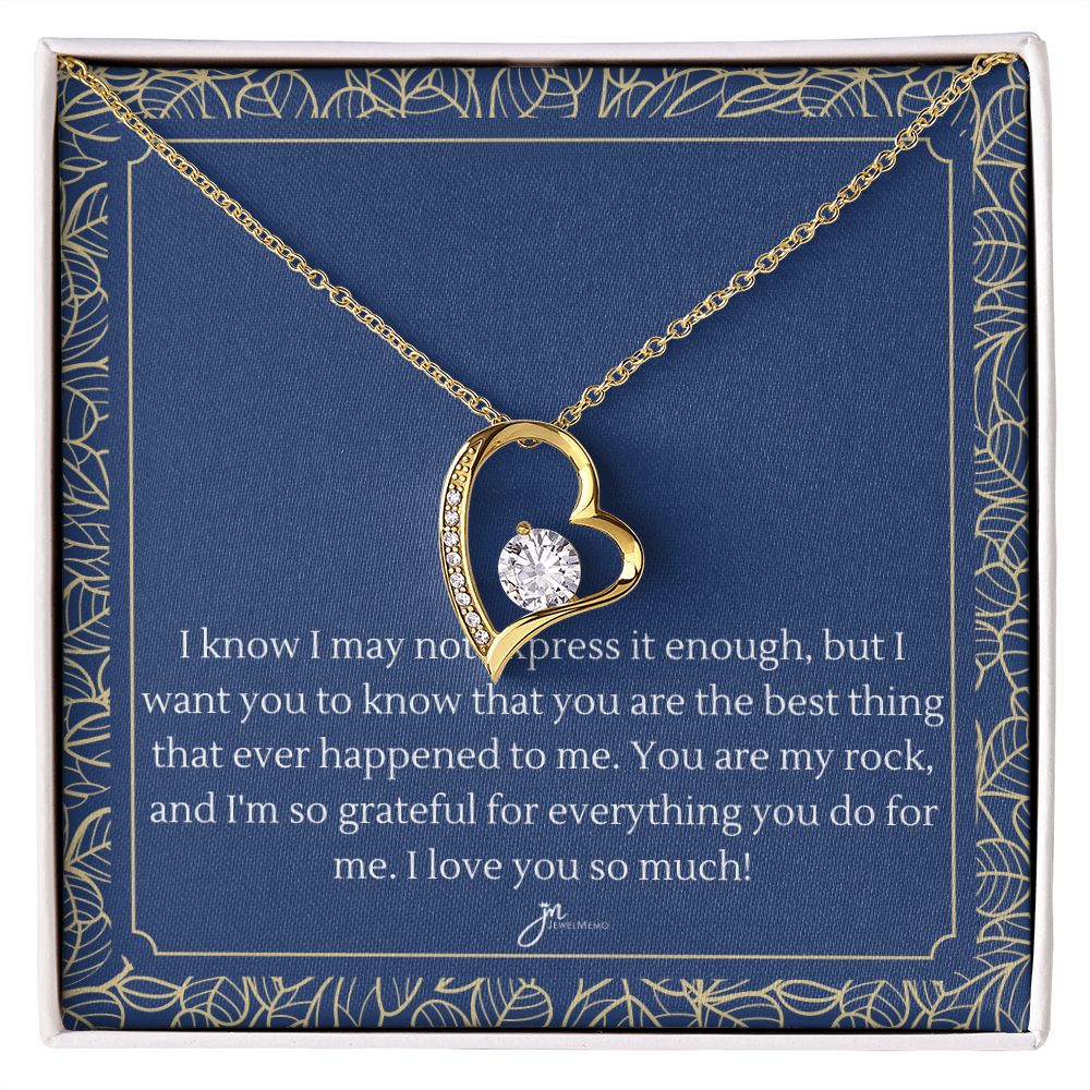 Your Are My Rock Forever Love Necklace