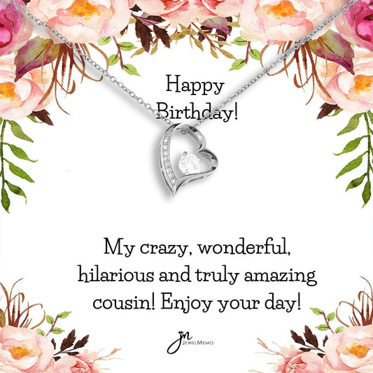 Forever Love Birthday Necklace - Amazing Cousin