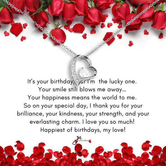 Forever Love Birthday Necklace - Happiest Of Birthdays