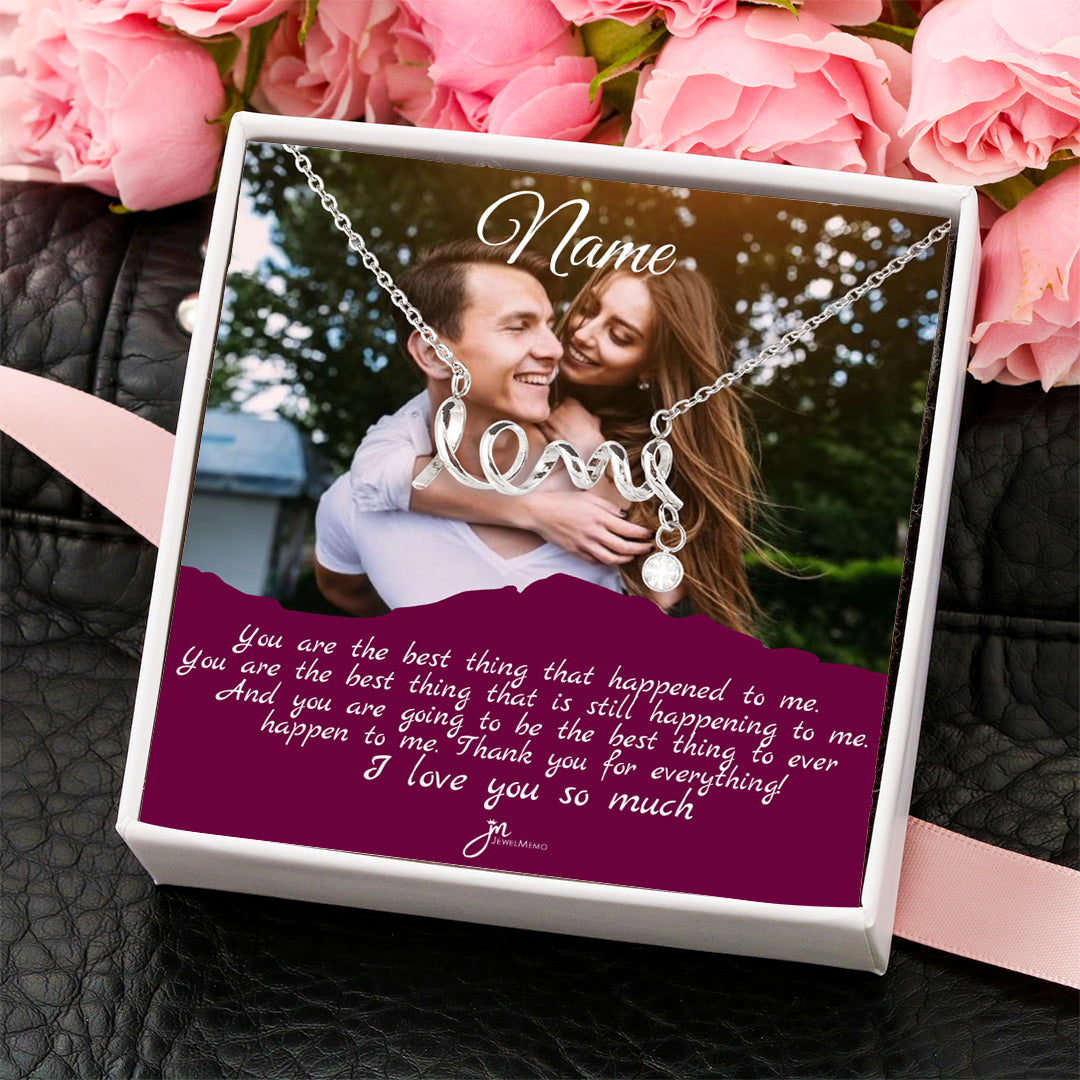 Best Thing Ever Custom Image Necklace