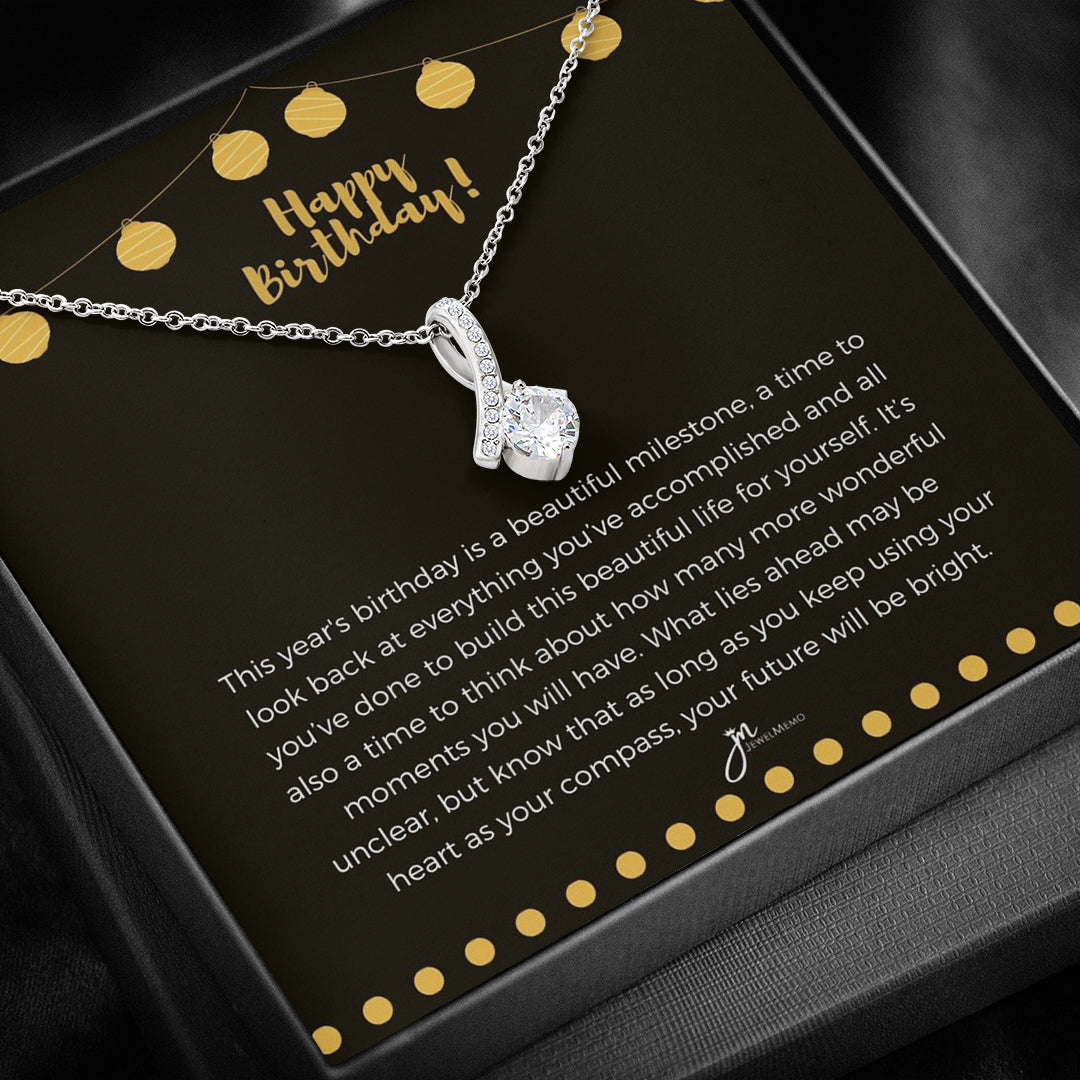 Alluring Beauty Birthday Necklace - Your Future Willl Be Bright