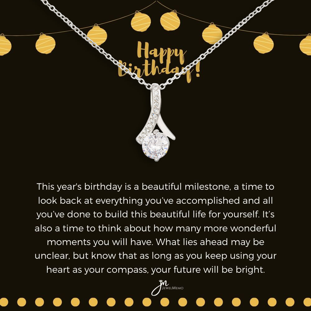 Alluring Beauty Birthday Necklace - Your Future Willl Be Bright