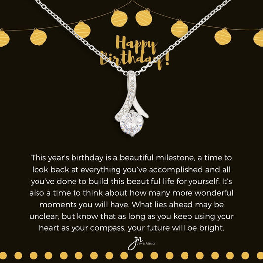 Alluring Beauty Birthday Necklace - Your Future Willl Be Bright