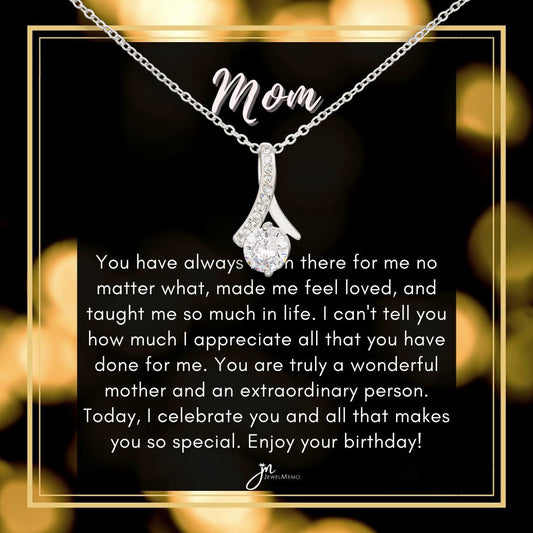 Alluring Beauty Birthday Necklace - A Wonderful Mother