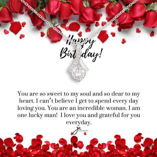 Alluring Beauty Birthday Necklace - Grateful For You