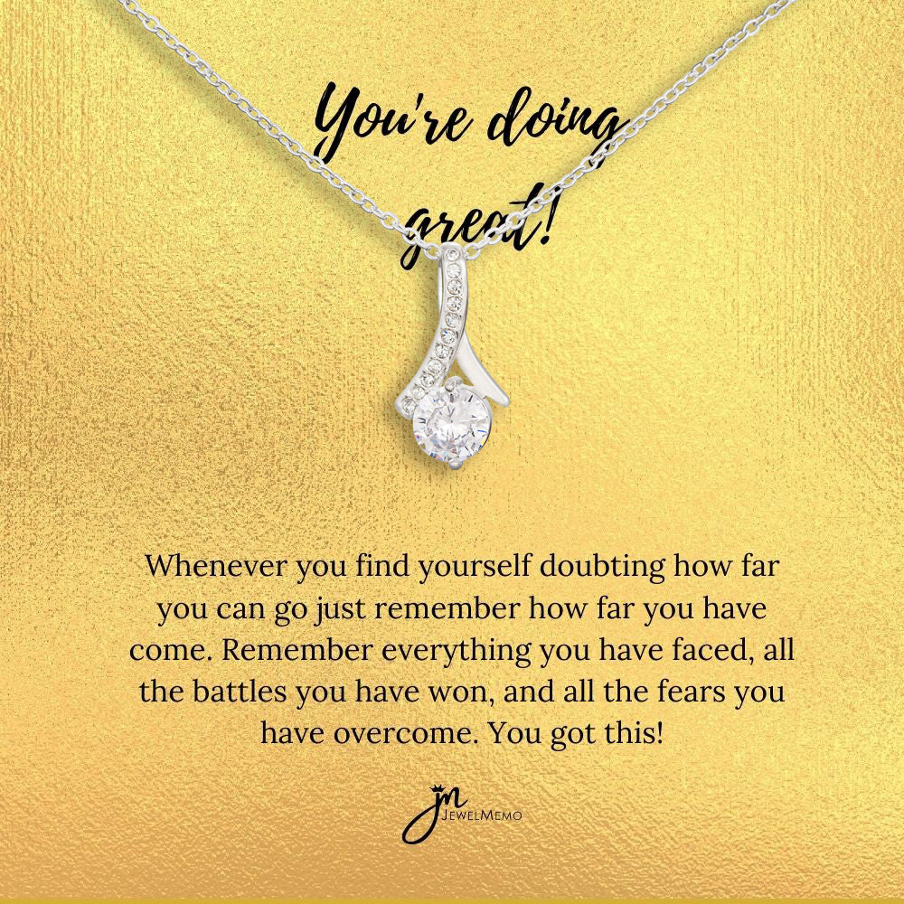 Special Message Necklace - You're Doing Great