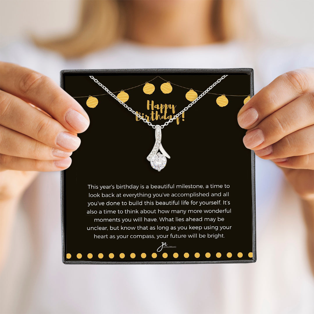 Alluring Beauty Birthday Necklace - Your Future Willl Be Bright