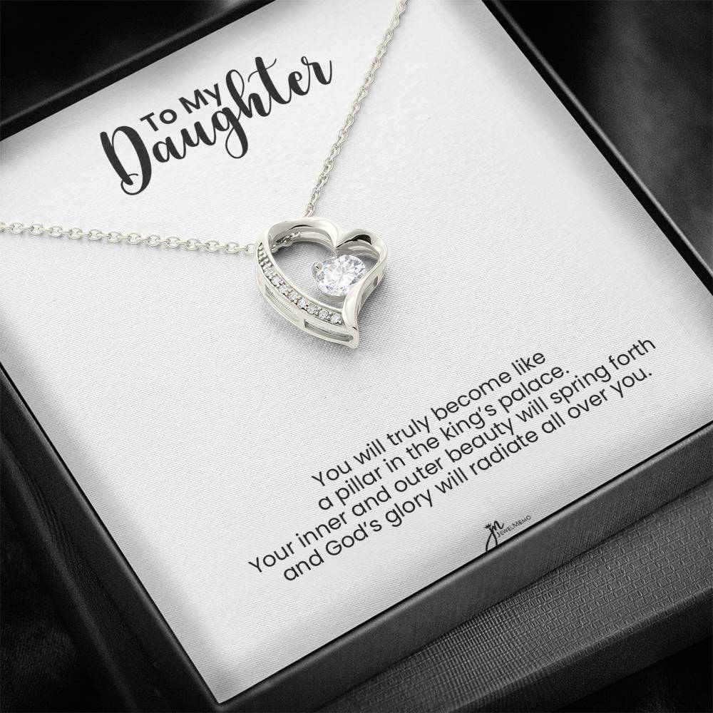 To My Daughter Forever Love Necklace - Pillar In The King's Palace