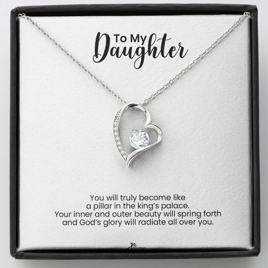 To My Daughter Forever Love Necklace - Pillar In The King's Palace