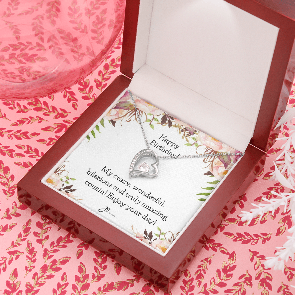 Forever Love Birthday Necklace - Amazing Cousin