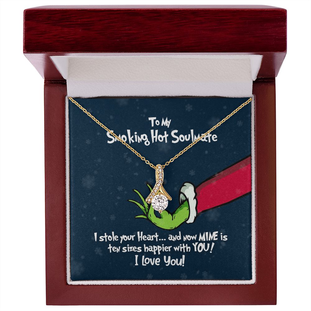 To My Smoking Hot Soulmate - Grinch Christmas Necklace