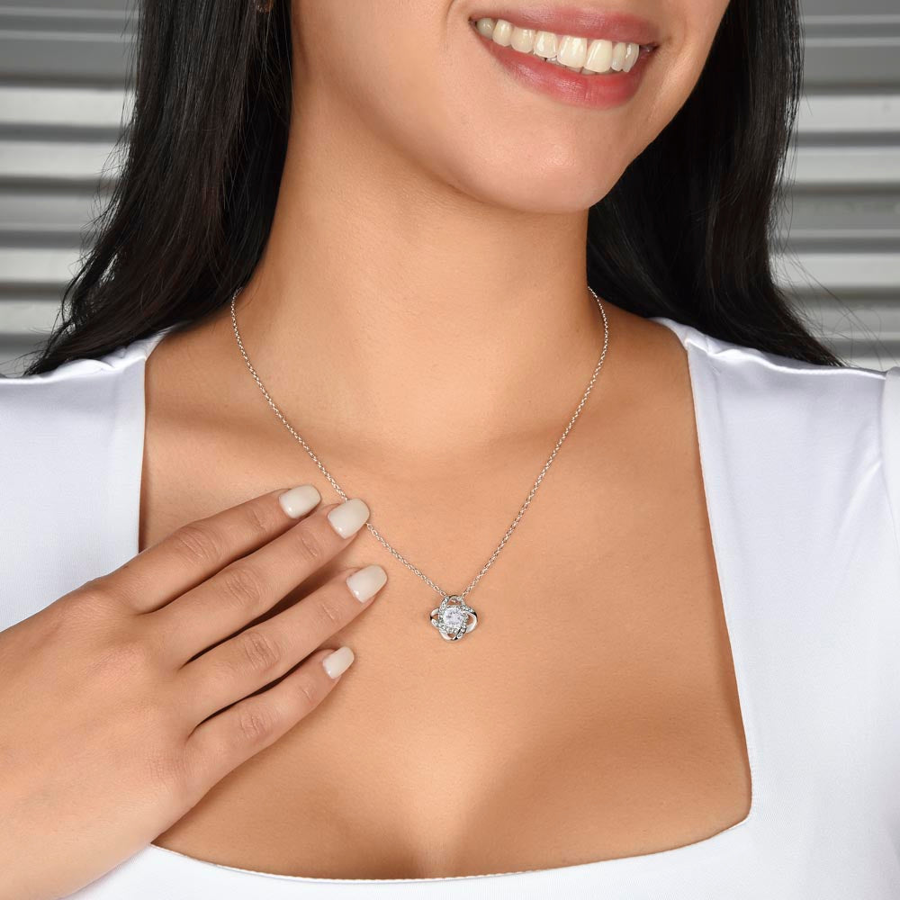To Love You Longer Love Knot Necklace